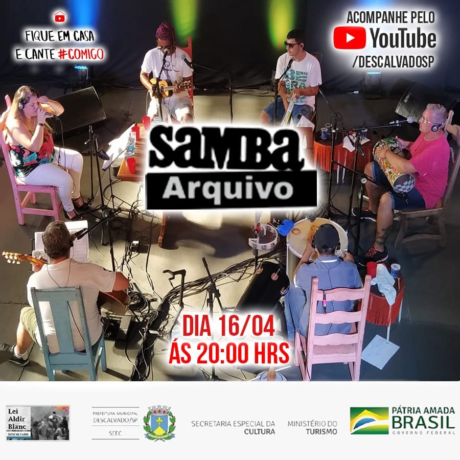 LEI ALDIR BLANC: Lei de Emergência Cultural patrocina mais três apresentações em Descalvado