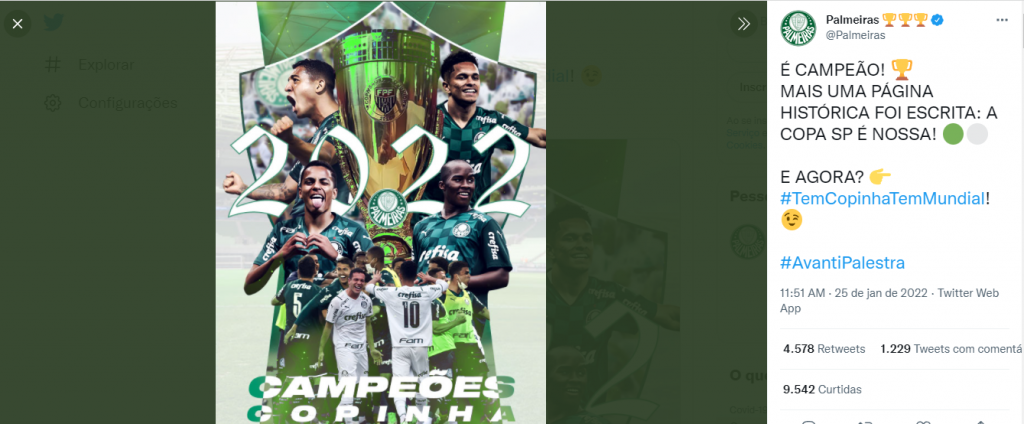 Copa São Paulo: Palmeiras bate o Santos e se consagra campeão da edição de 2022