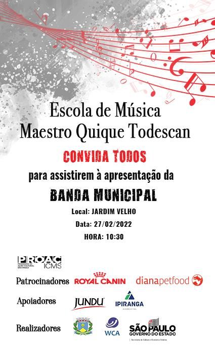 Banda Municipal anuncia: “Não tem carnaval, mas tem banda”