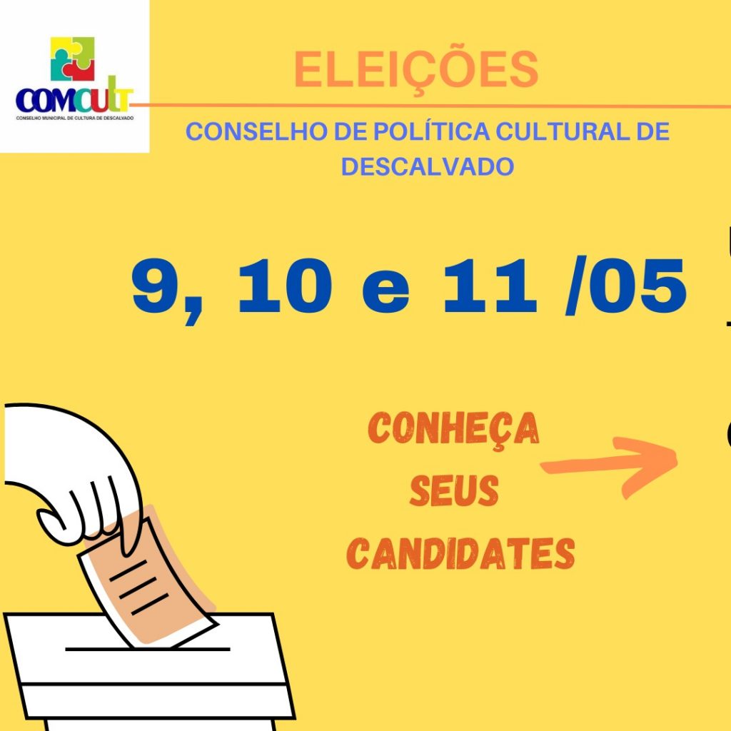 CONSELHO MUNICIPAL DE POLÍTICA CULTURAL DE DESCALVADO REALIZA ELEIÇÕES PELA PRIMEIRA VEZ