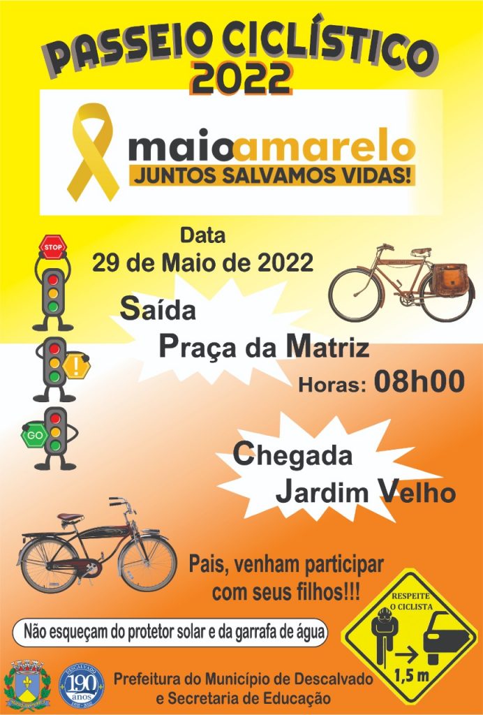 Descalvado realiza atividades na campanha do ‘Maio Amarelo’
