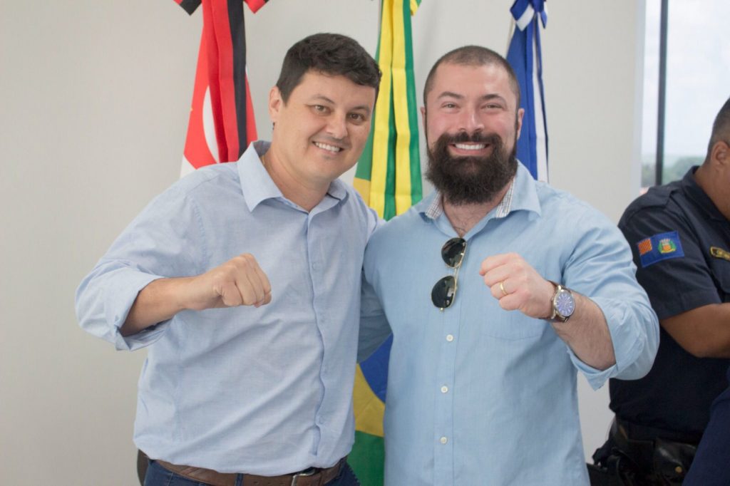Vice-prefeito Diego da Global se reúne com deputado federal Delegado Paulo Bilynskyj