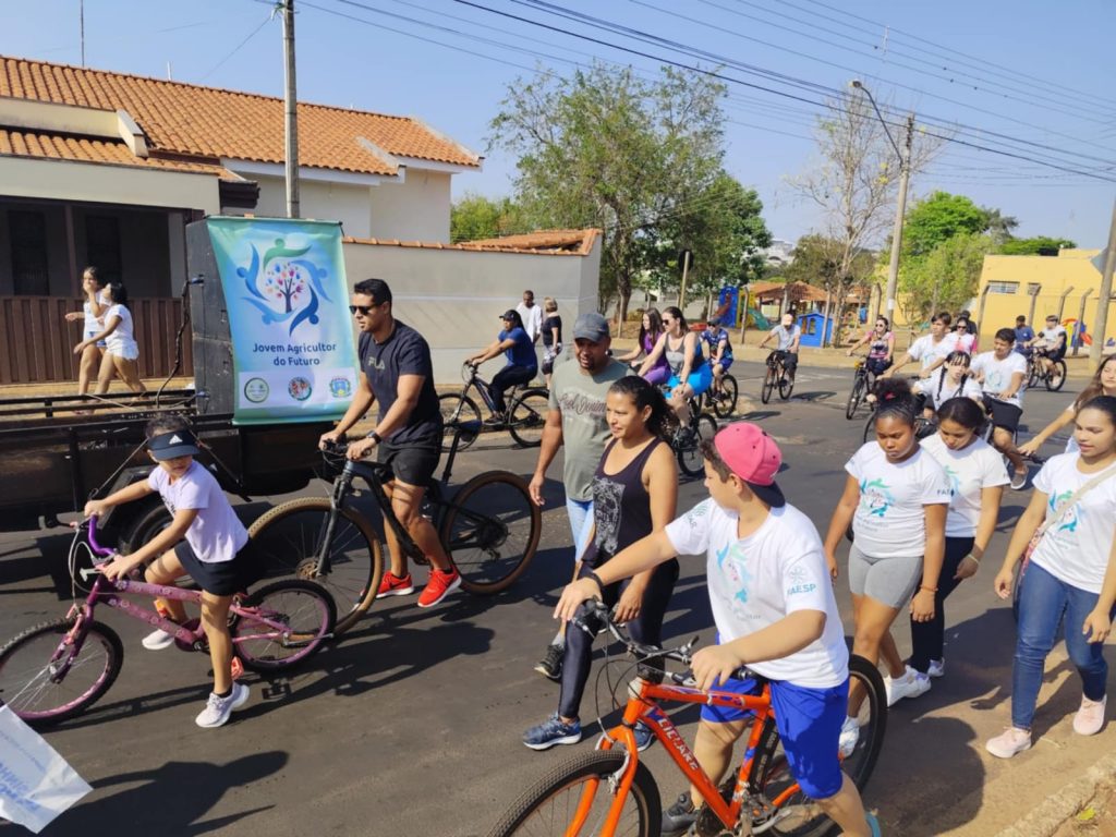 Passeio Ciclístico e Caminhada com alunos do Jovem Agricultor do Futuro