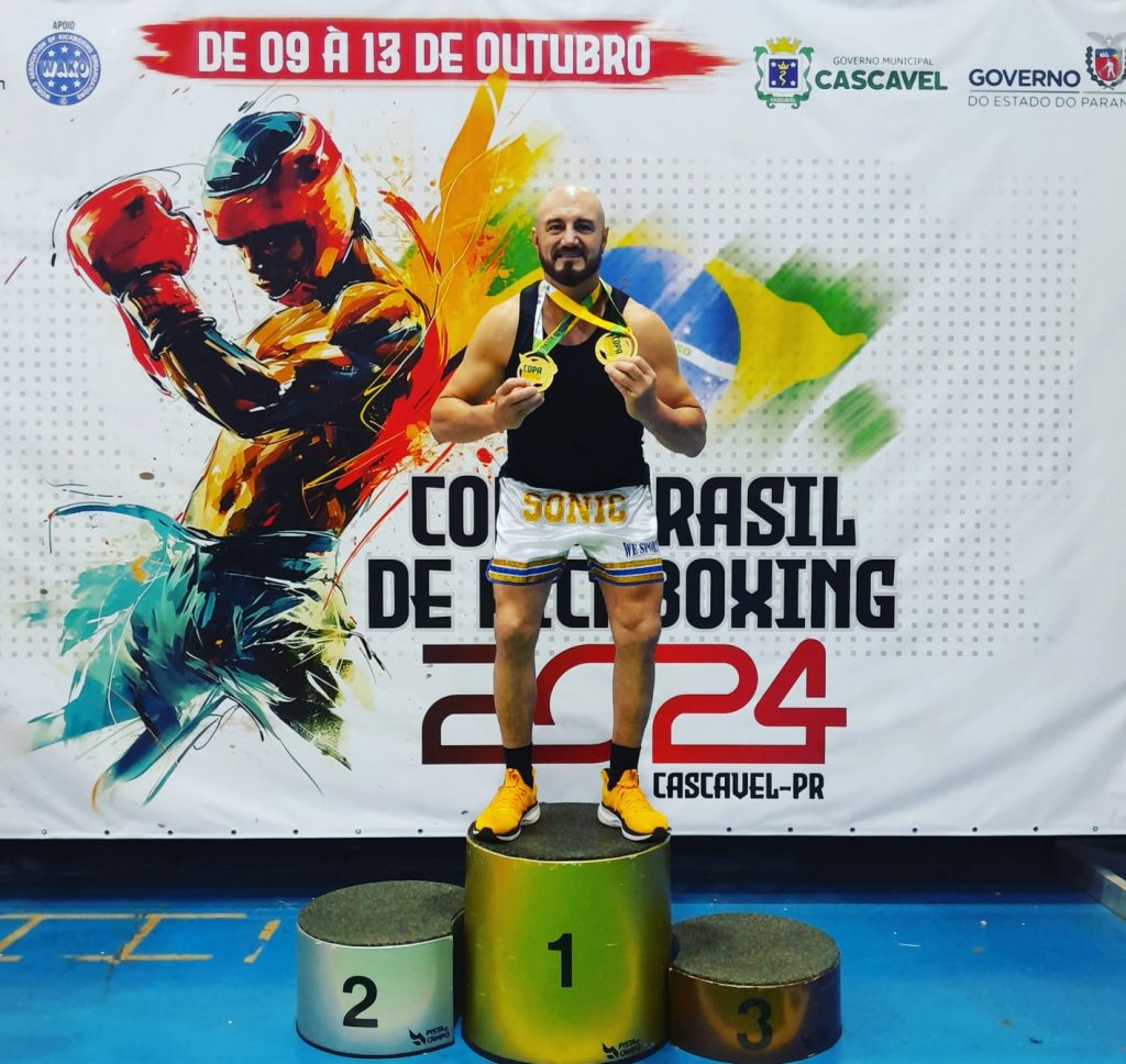 Sonic conquista título de bicampeão na Copa Brasil de Kickboxing, no Paraná