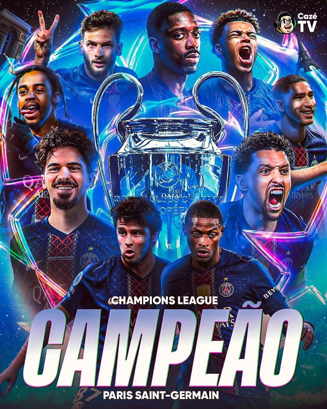 PSG é bicampeão da Champions League após final emocionante contra o Arsenal